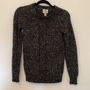 Cozy black and white sweater